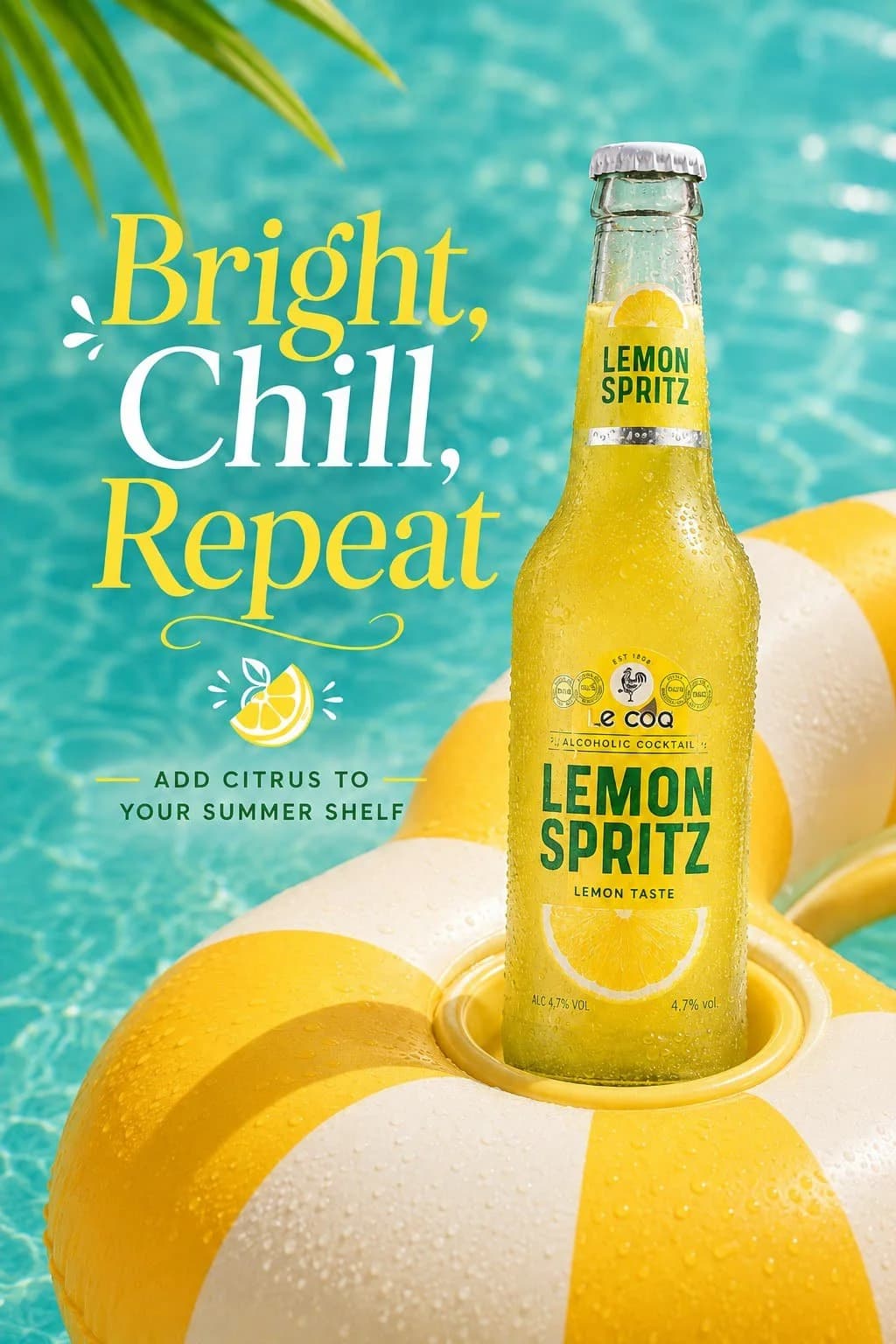 Lemon Spritz bottle poolside